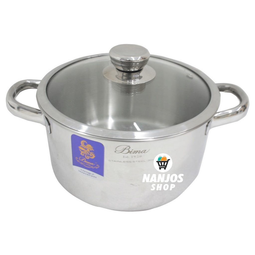 Bima Panci + Tutup Prima Panci Saus Saos Saucepot 26 Cm Stainless steel B2007026 / B200726