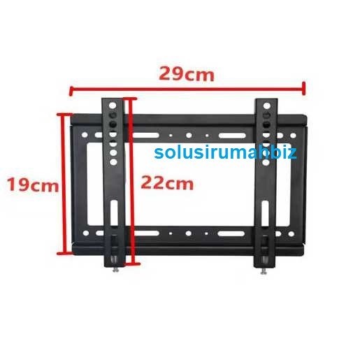 BRACKET TV FLAT PANEL 14”-42” KOTAK LED LCD PLASMA NON WATERPASS