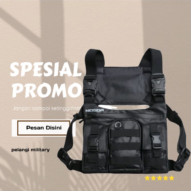 Chest bag tactical | tas dada waterfroop | tas pelindung dada