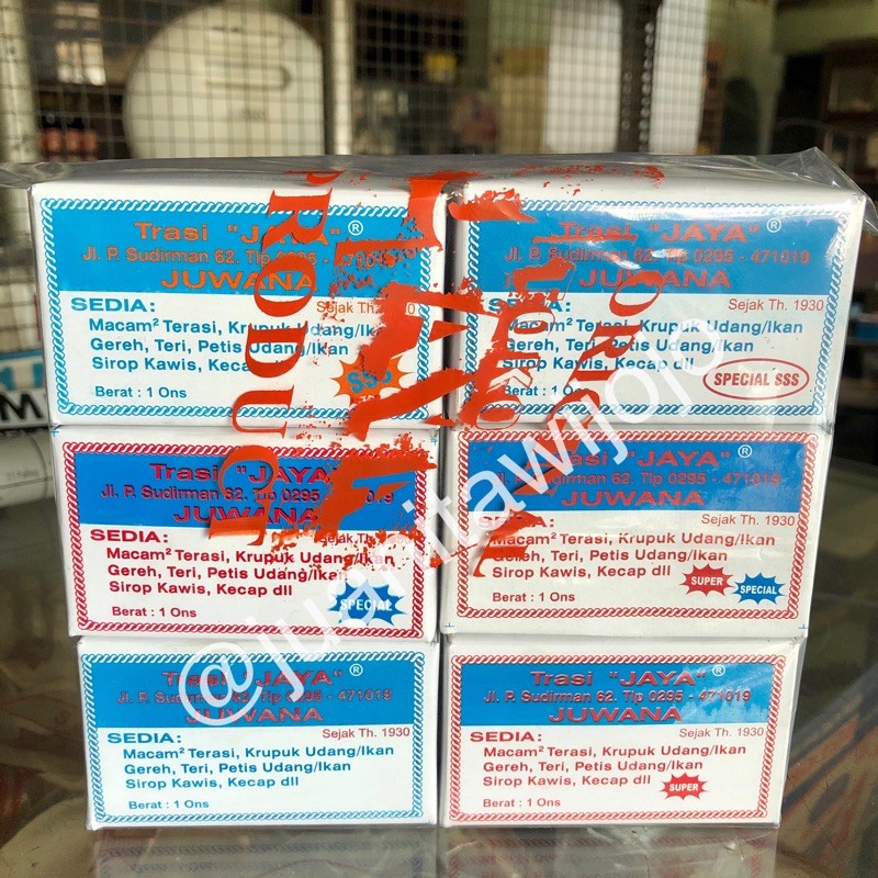 

Sample Pack Terasi / Trasi Toko Jaya 100gr