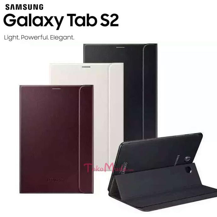 New Smart Oem Samsung Galaxy Tab S 2 9.7 T815 T810 Full Leather Case - Hitam Move To Mymisi