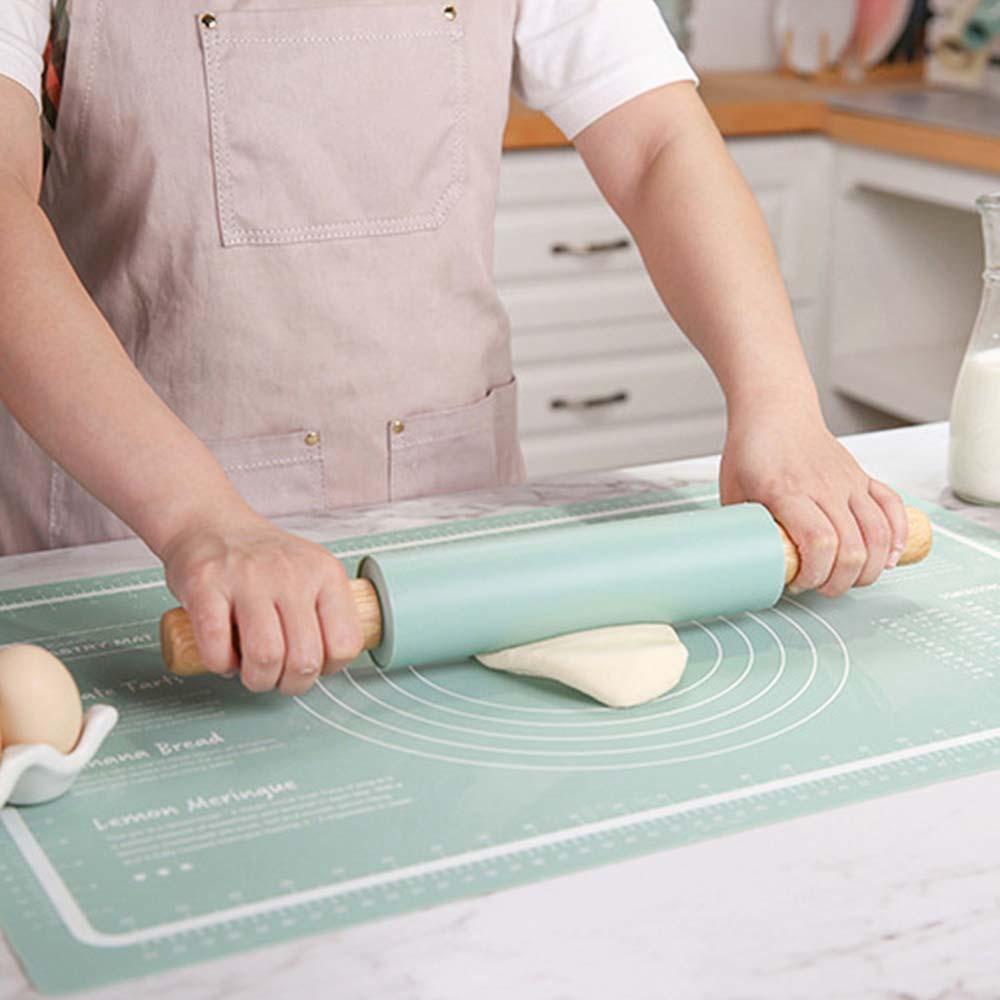 [Elegan] Baking Mat 65x45 cm Penebalan Silikon Tahan Lama Aksesoris Dapur Alat Baking Alas Adonan