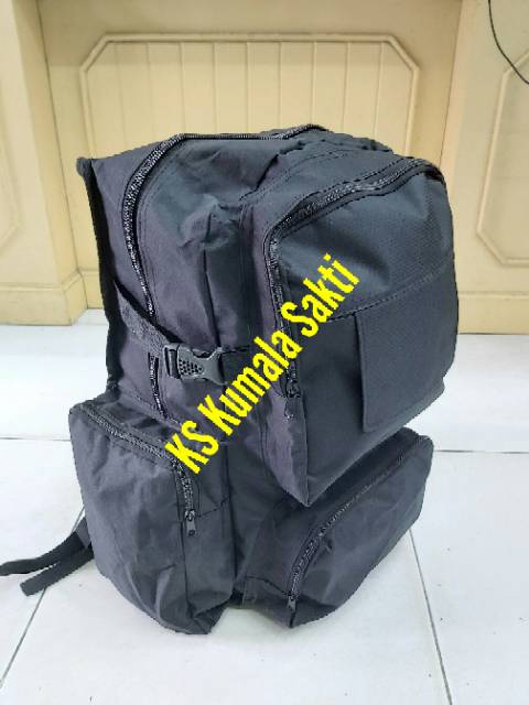 Tas Ransel Ring Hitam Polos