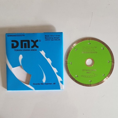 DMX Mata Gerinda Potong Granit  4 inch 4&quot; Batu Potong Wet Pisau Potong Diamond Cutting Wheel / mata gurinda potong marmer dmx misile 110