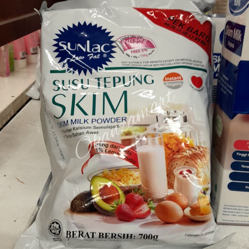

Sunlac Skim Milk Powder Low Fat 700gr