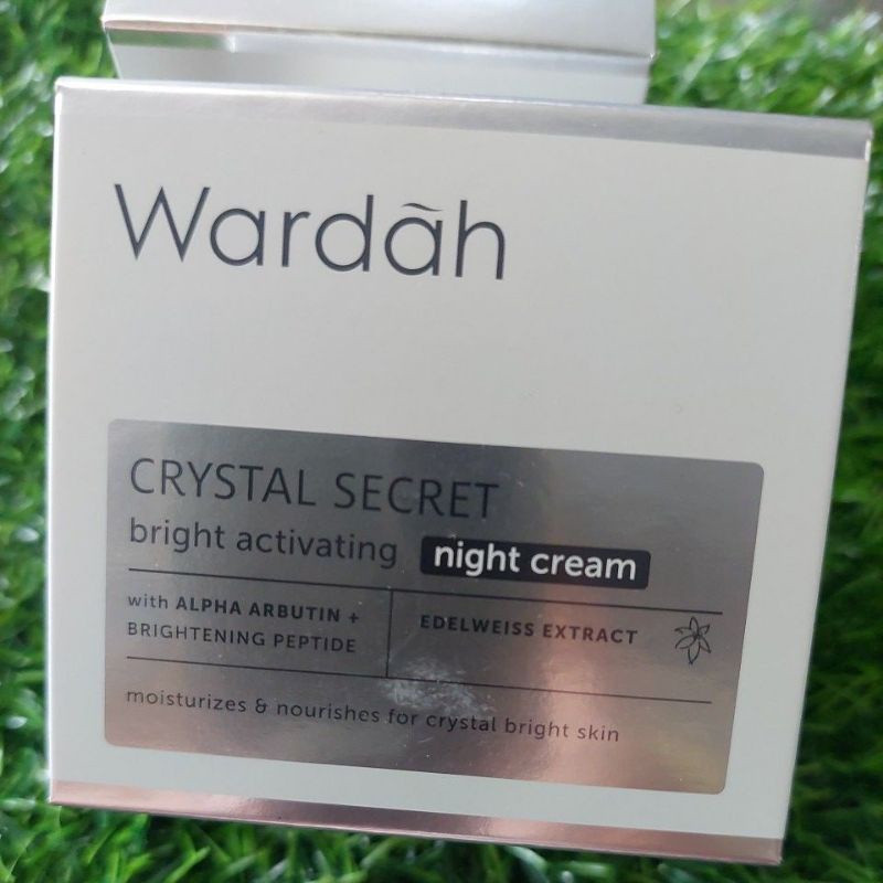 WARDAH CRYSTAL SECRET NIGHT CREAM 30 g (BESAR)/CREAM MALAM/WARDAH(kemasan baru White secret