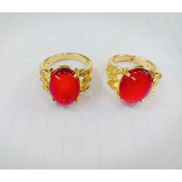 Cincin / cincin batu merah / cincin batu / yaxiya / xuping / lapisemas