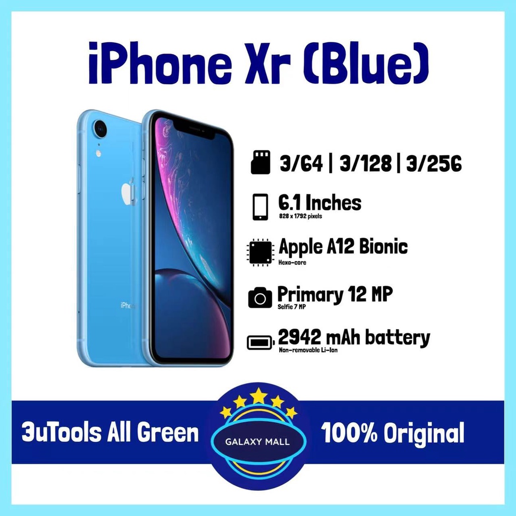 IPHONE XR 64GB/128GB/100%ORIGINAL SECOND FULLSET-4