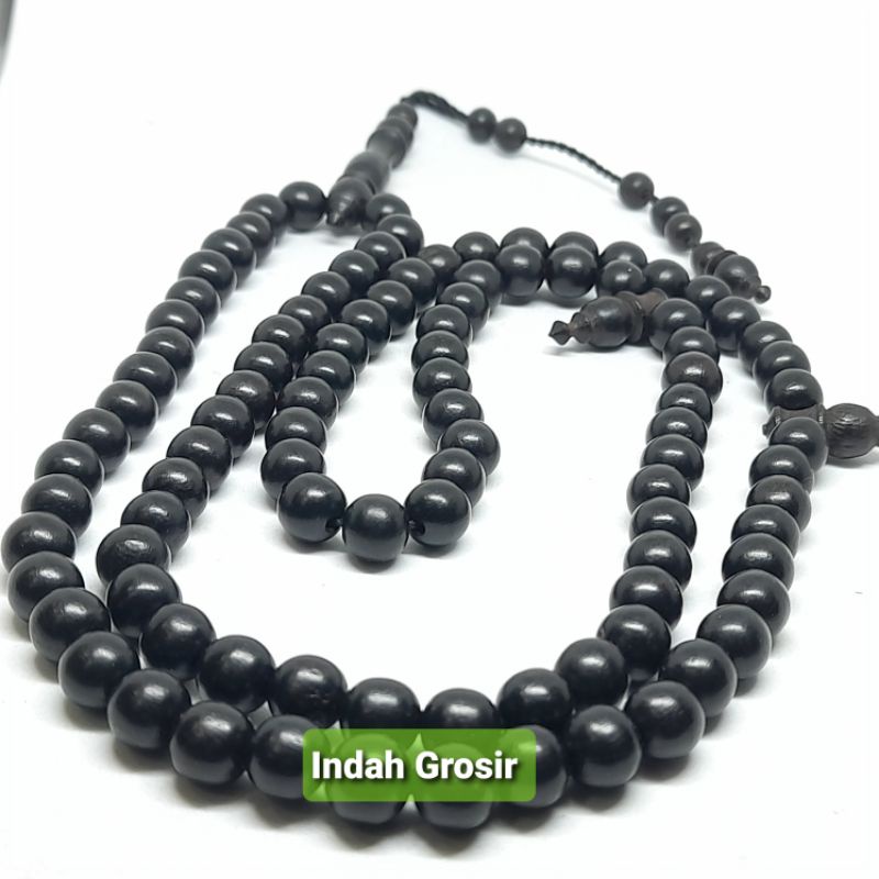 TASBIH KAYU GALIH KELOR HITAM 8MM 99 BUTIR NATURAL