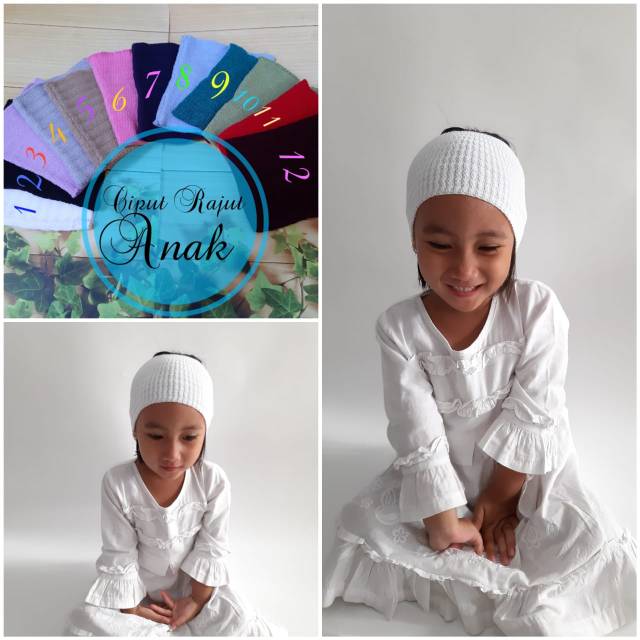 Hijab anak jilbab anak ciput rajut anak