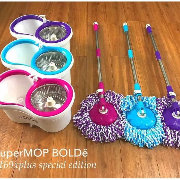ALAT PEL SUPERMOP BOLDE 169X+ STAINLESS - TMPT SABUN &amp; LUBANG DRAINASE