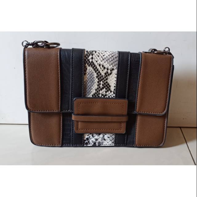 Tas Selempang Wanita / Sling Bag Mango Snake 2 Tone