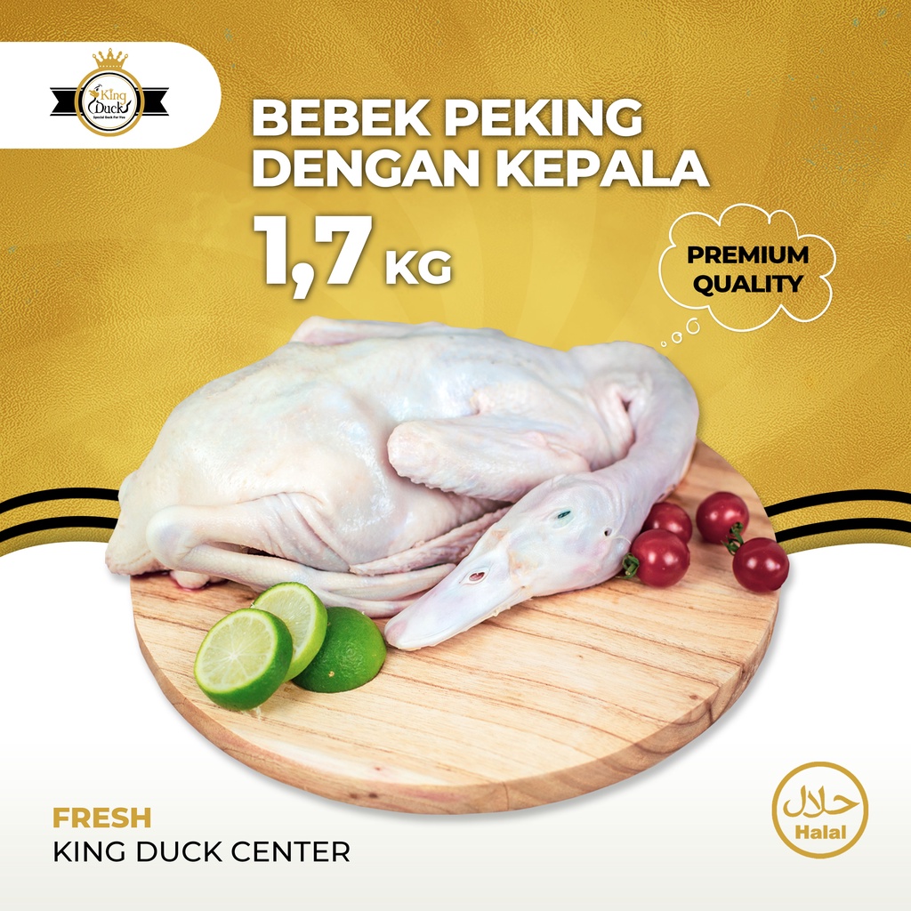 

BEBEK PEKING / DAGING BEBEK 1.7 KG UTUH PAKAI KEPALA KAKI