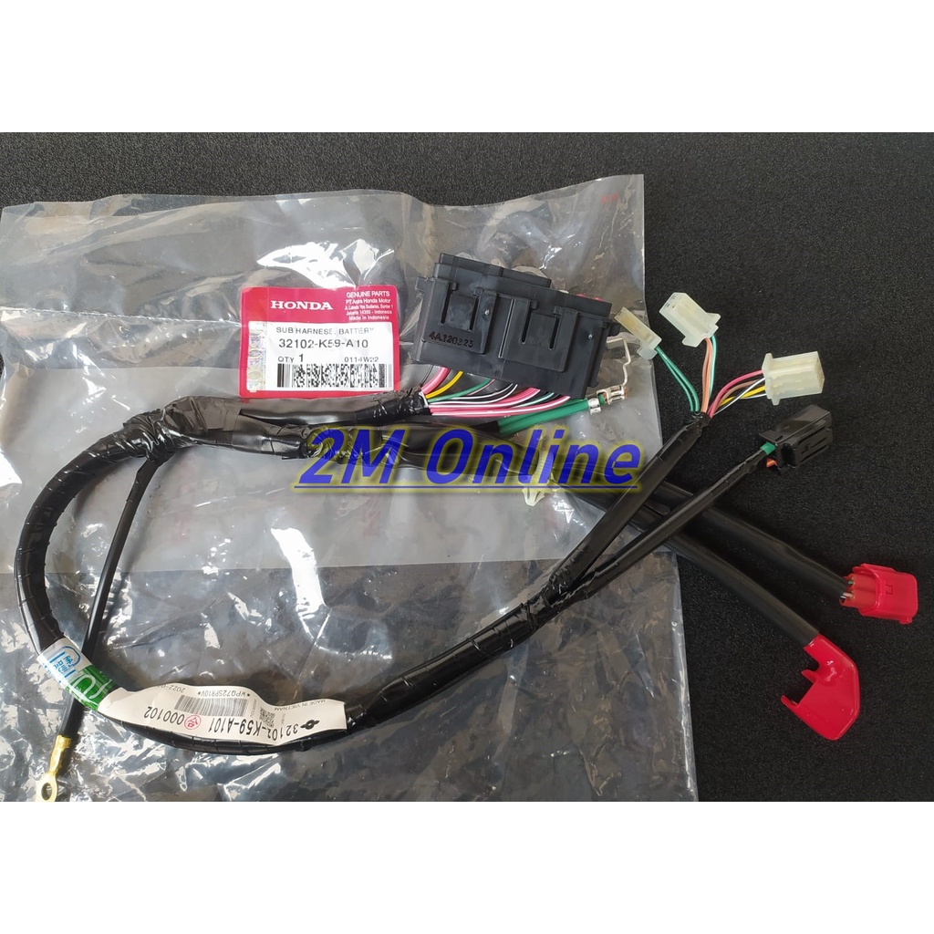 32102K59A10 Sub Harness Battery Kabel Body Aki Vario 150 Ori AHM