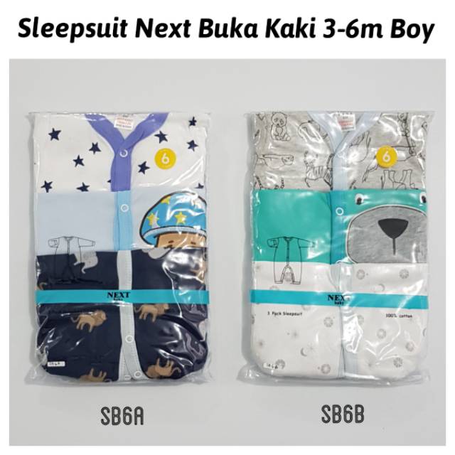 Sleepsuit Bayi Buka Kaki Baju Tidur Piyama Baby Jumper Panjang 3 6 Bulan