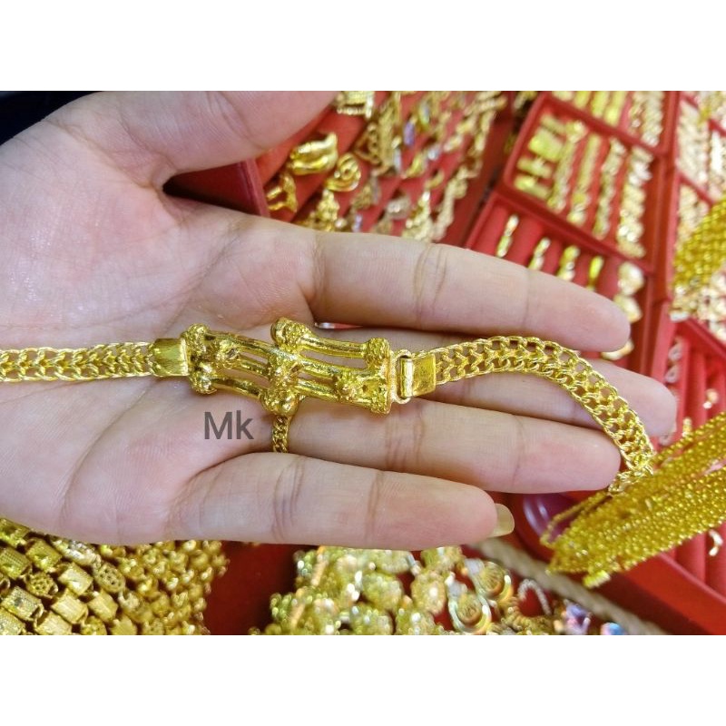 gelang bambu lapis kristal