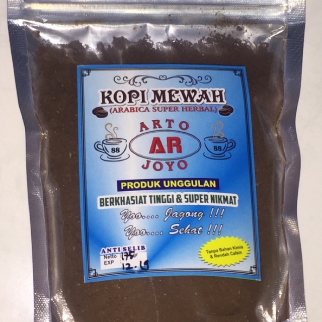 

Jual kopi arabika super herbal berkhasiat super tinggi dan anti selib coy 175gr