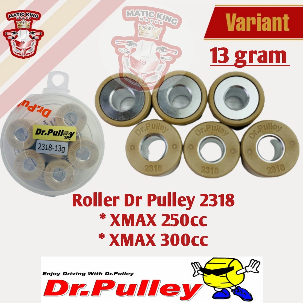 Roller roler Yamaha XMAX 250 300 cc Dr Pulley 2318 12gr 13gr 14gr 15gr