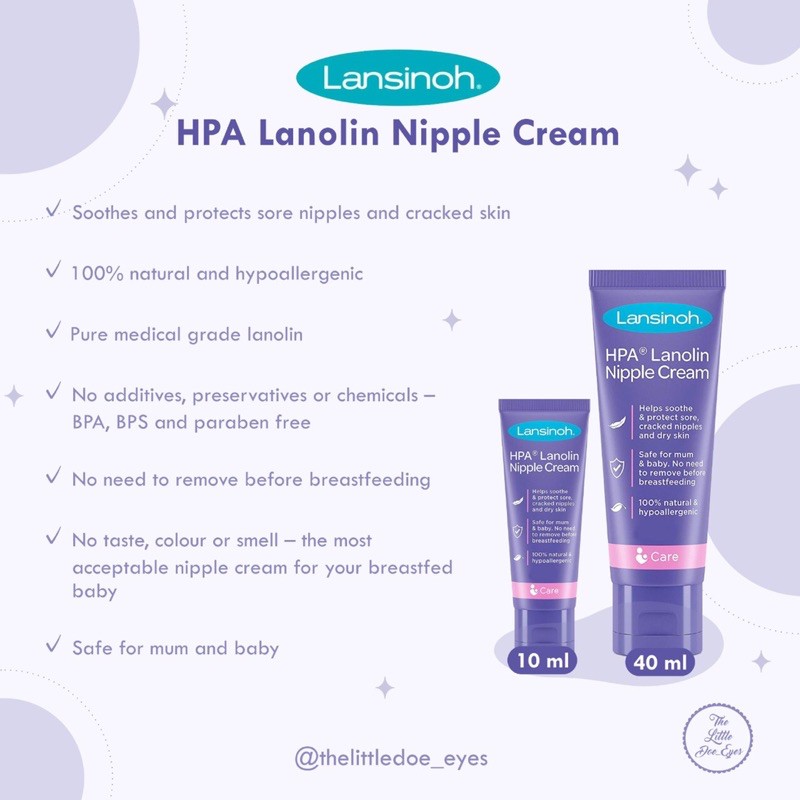 [READY] Lansinoh HPA Lanolin Nipple Cream bonus oral cleaner