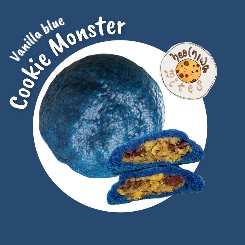 

Vanilla Blue Cookie Monster Soft Cookies