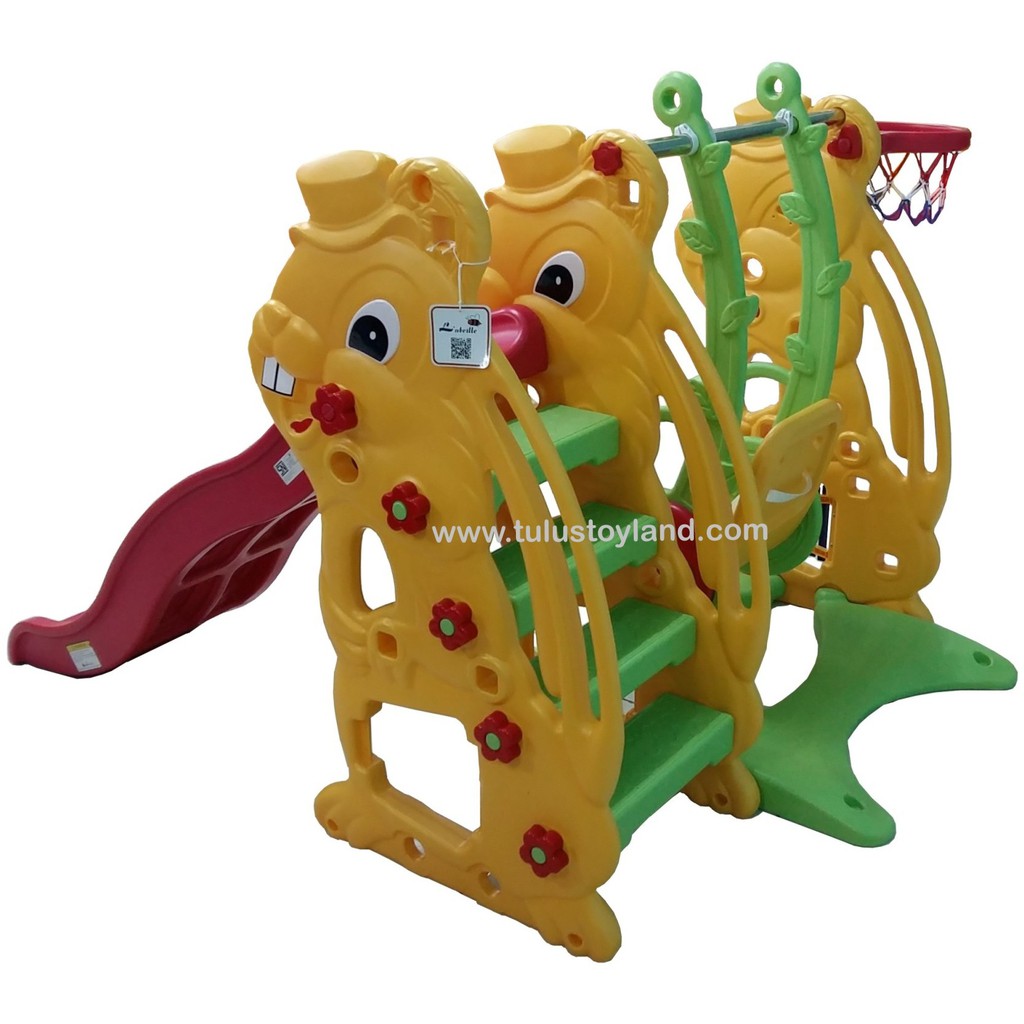 Perosotan Ayunan Labeille Bunny Slide Swing N Grow Activity Rabbit