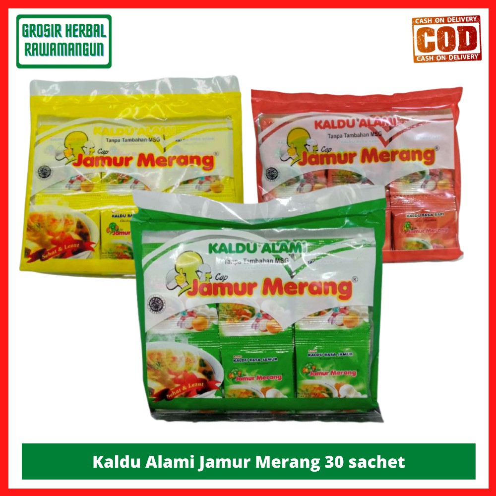 

Kaldu Alami Jamur Merang isi 30scht x3gr