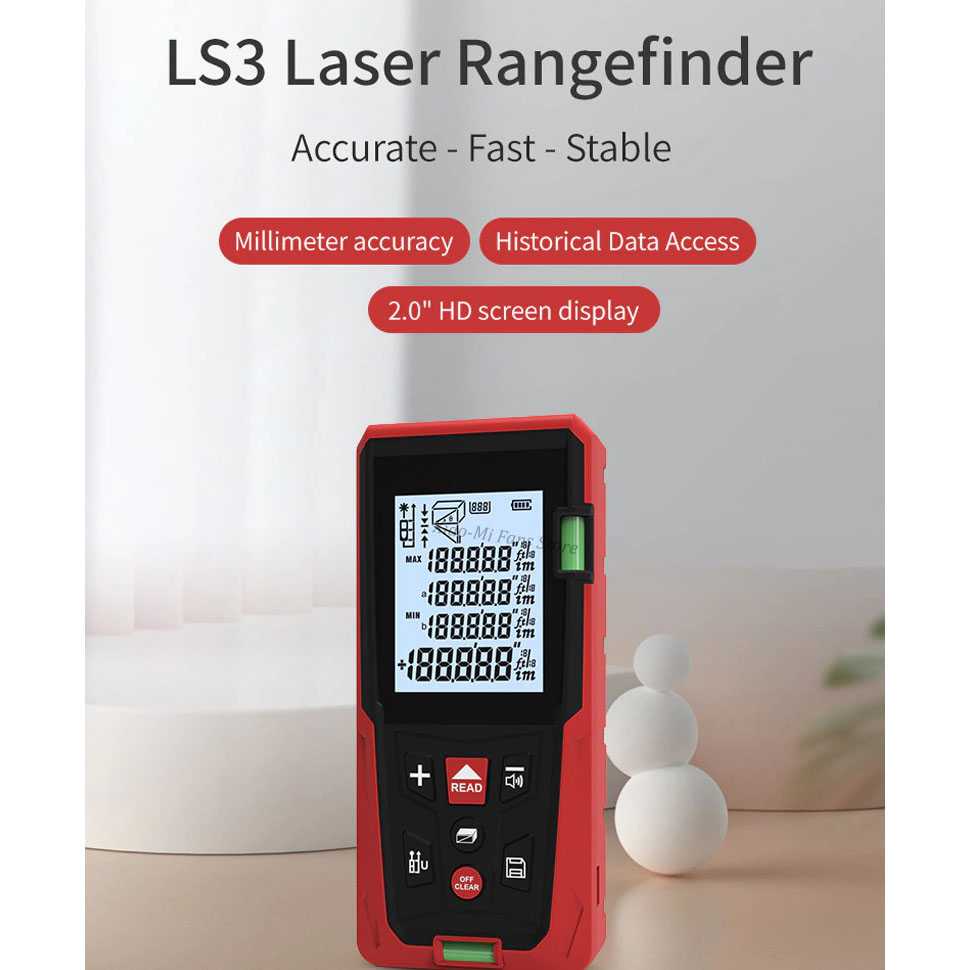 Pengukur Jarak Laser 60M Distance Meter Range Finder - LS3 DUKA