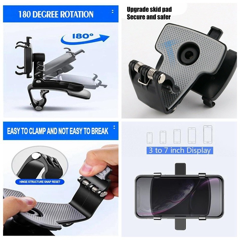 Universal Car Phone Holder Hp Mobil Multifungsi Cup Dashboard 360 derajat