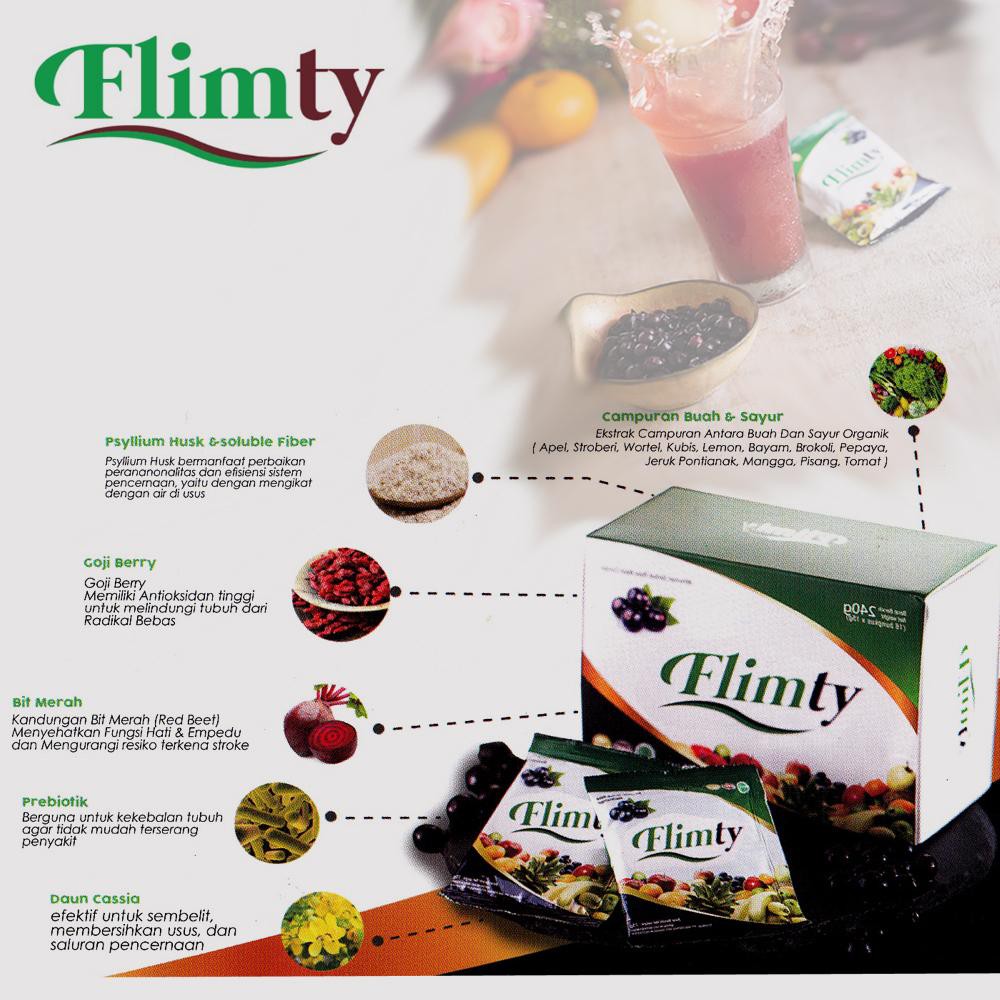 FLIMTY FIBER ORIGINAL BEST SELLER/ FLIMTY SUPLEMEN DETOX DIET DAN PELANGSING