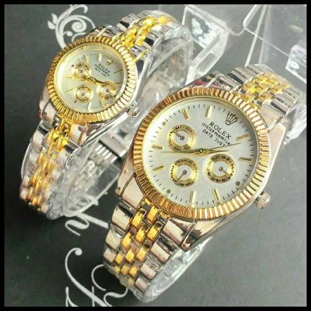 Jam tangan couple rolex rantai