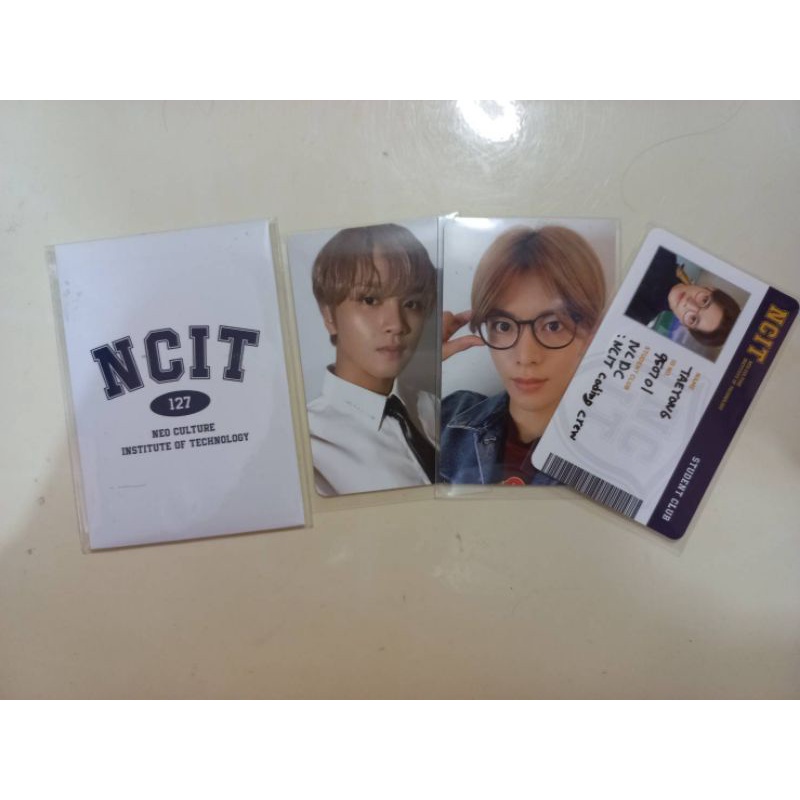 photopack ncit set (haechan night, yuta day, id card taeyong)