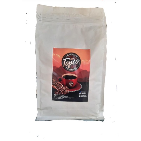 

KOPI BUBUK TOPCO ROBUSTA VERSI KASAR 1000 GR