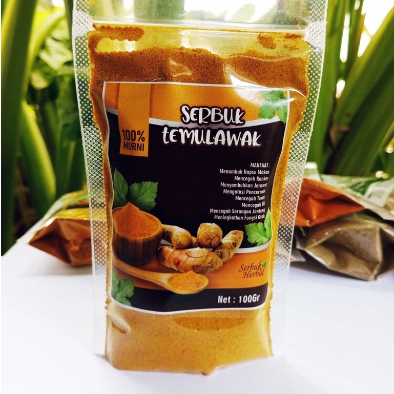 

Serbuk / Bubuk Temulawak Asli Dan Murni 100% , Kemasan 100 gram