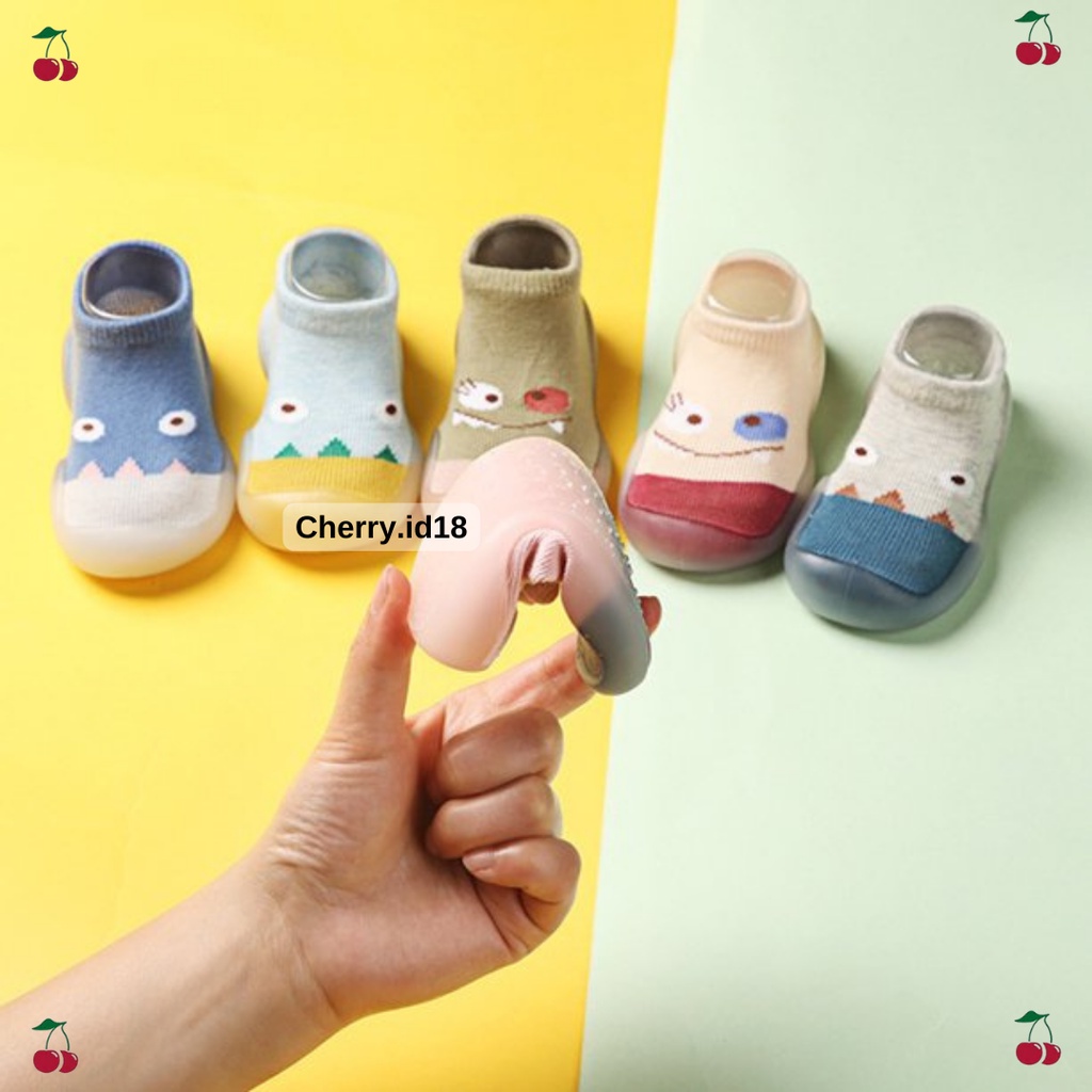 Cherry COD Sepatu Bayi / Sepatu Prewalker Karakter Lucu Bahan Anti Selip / Kaos Kaki Bayi - WZ04