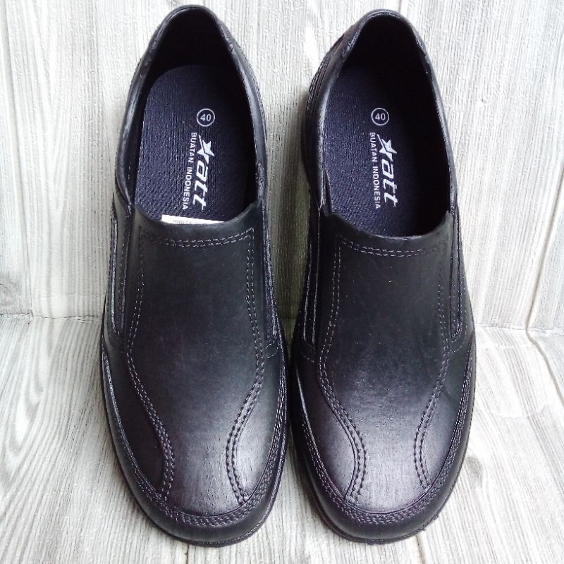 Sepatu Karet Pria ATT AB 505/Sepatu Karet Pria ATT Hitam/Sepatu Slip on Pria/Sepatu Anti Air