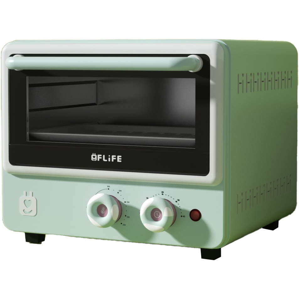 FLIFE Oven Listrik OV10H Mini Milky Oven 10 Liter