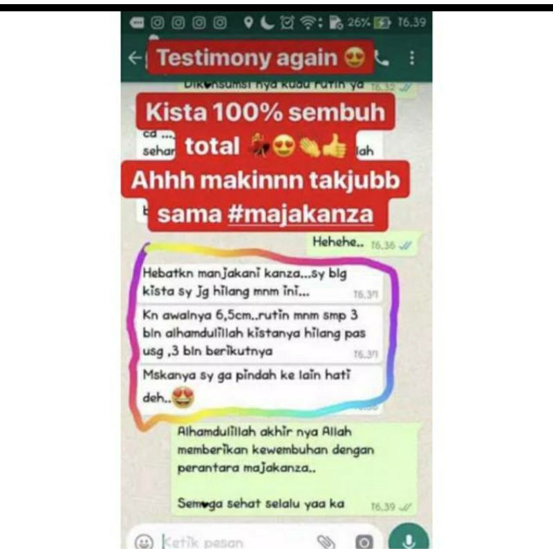 MAJAKANZA 100% Asli / Obat Keputihan Kista Miom Tanpa Operasi  / Pelancar Haid Paling Ampuh / Atasi Nyeri Haid / Perapat Miss V Majakani Kanza / Manjakanza Manjakani