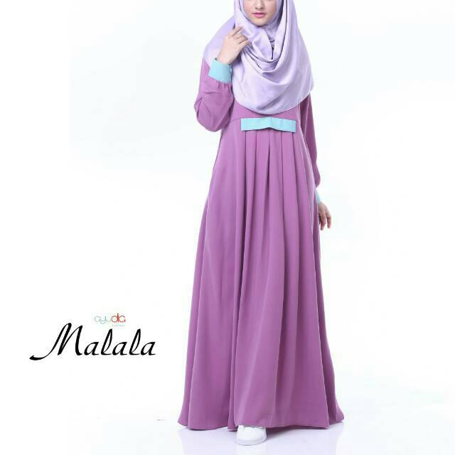 Abaya/gamis syar'i/gamis wanita busui friendly Malala by Ayudia indonesia