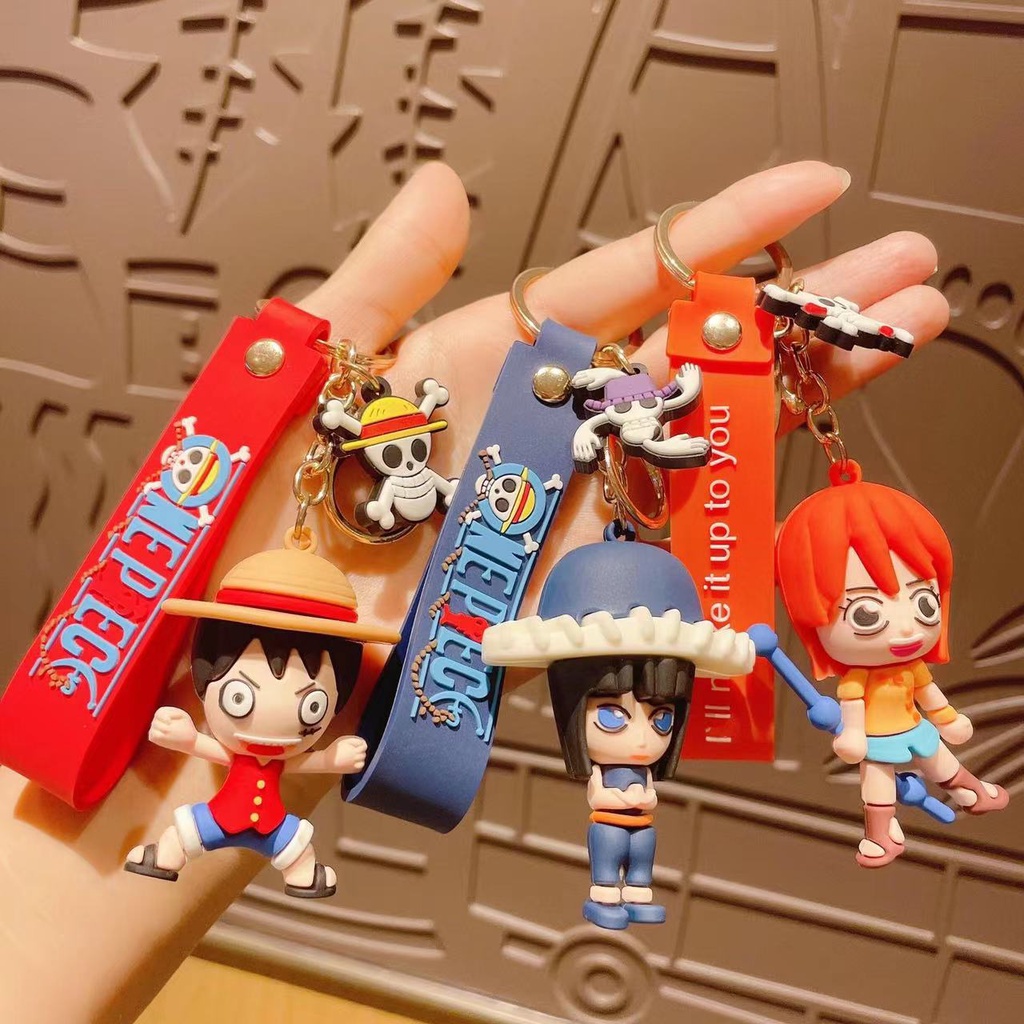 GANTUNGAN KUNCI ONE PIECE / GANTUNGAN KUNCI LUFFY / KEYCHAIN CREW MUGIWARA / KEYCHIAN ONE PIECE