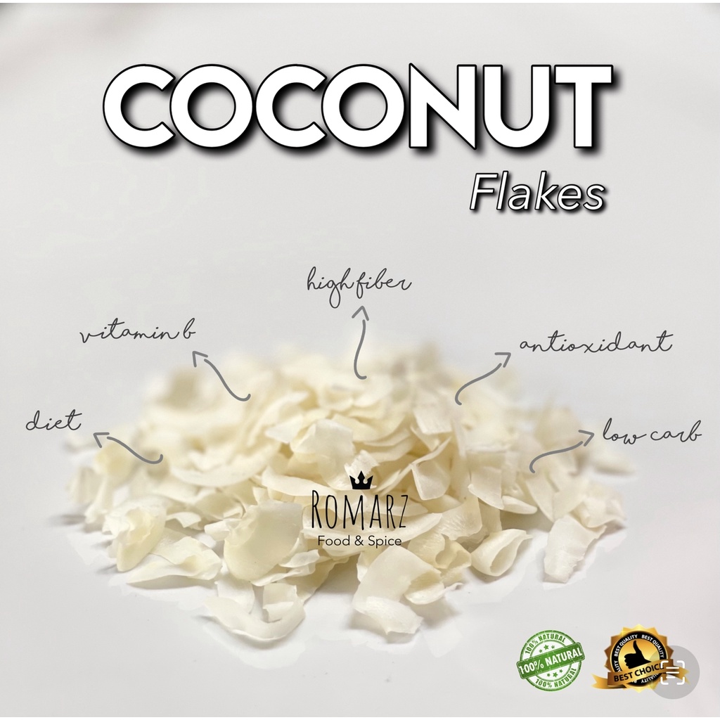 

COCONUT FLAKES 100% ORIGINAL 200gr | KELAPA SERUT KERING 200gr