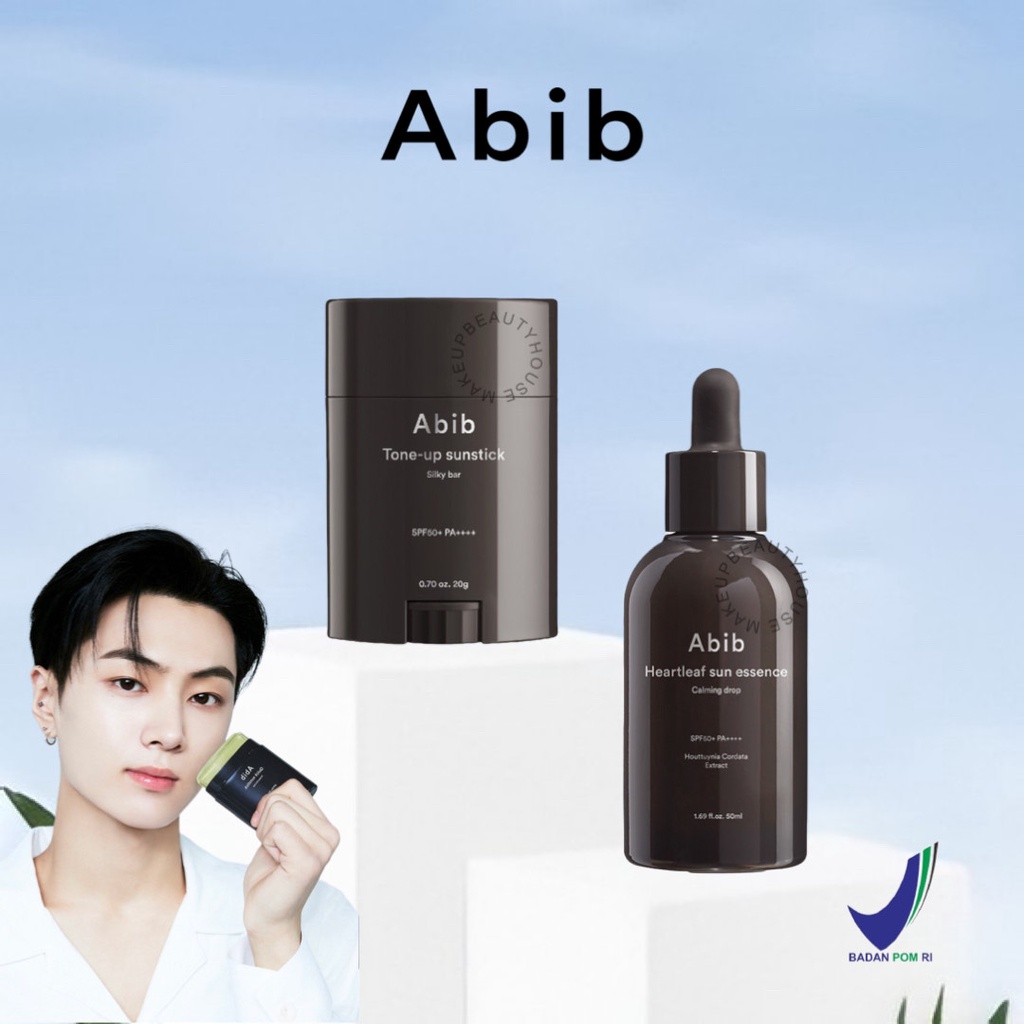 ABIB Tone-up Sunstick Silky Bar 20g | Heartleaf Sun Essence Calming Drop 50ml