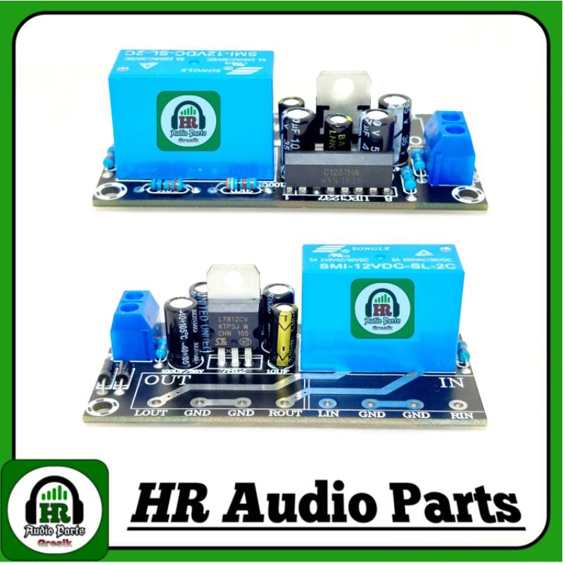 Kit Speaker Protektor UPC1237HA Stereo 2 Channel AC / DC 12V - 18V upc1237 Single Relay