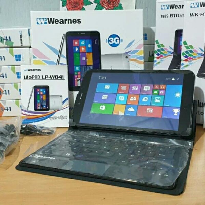 New Tablet windows 8.1 Litepad W841 GRATIS keyboard baru