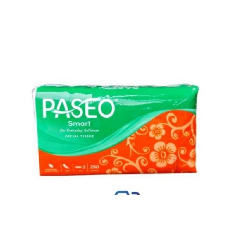 Tissue Paseo Smart Facial Tissue (250 Sheets 2ply) 1 Karton Isi 48 Pcs
