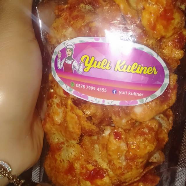 

Keripik melinjo pedas manis