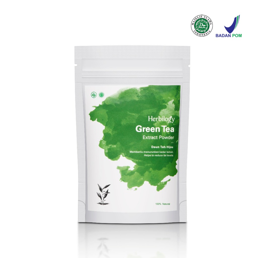 Herbilogy, Green Tea Extract Powder (Teh Hijau) 100gr