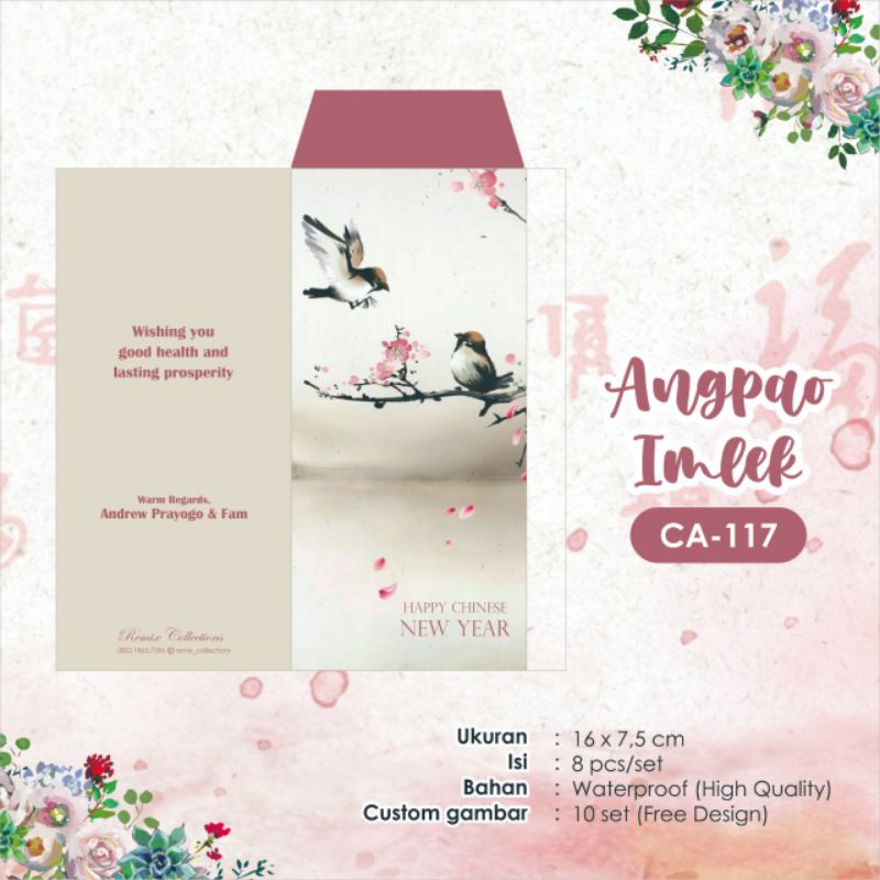 

Amplop / angpao Imlek / Sinchia / New Year custom nama