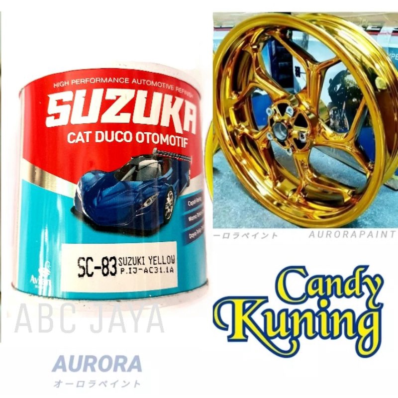 Cat Kaleng Suzuka SC-83 Suzuki Yellow Candy Kuning Transparan Suzuka Cat Duco Otomotif 200ml