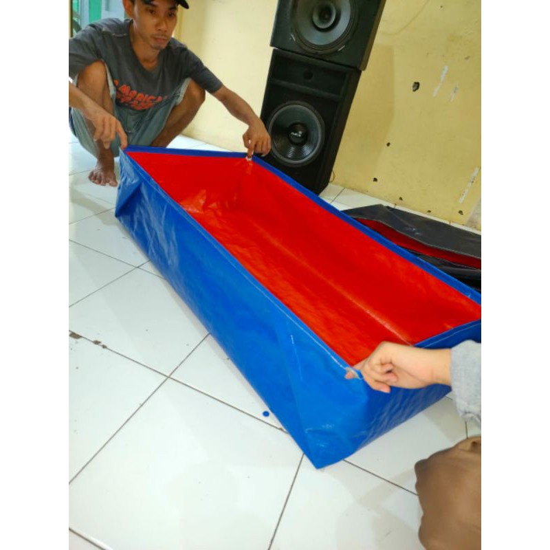 terpal kolam ikan A5 100x50x25 tebal