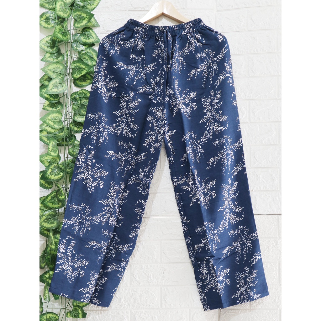 Celana Kulot Wanita Kekinian Motif Bunga Padi/ Celana kekinian Bali / Best Seller / Celana Kasual